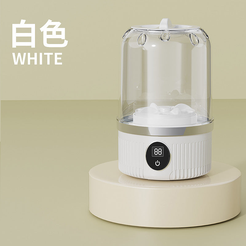 Velto Pure™ミニ洗濯機 バケツ式洗濯機【ワイヤレス充電】小型 ポータブル洗濯カップ 除菌機能付き 大容量 節水・節時間 便利収納 軽量静音 一人暮らしベビー服/下着/靴下など 簡単操作 省エネで経済的 自宅用 出張用 旅行用