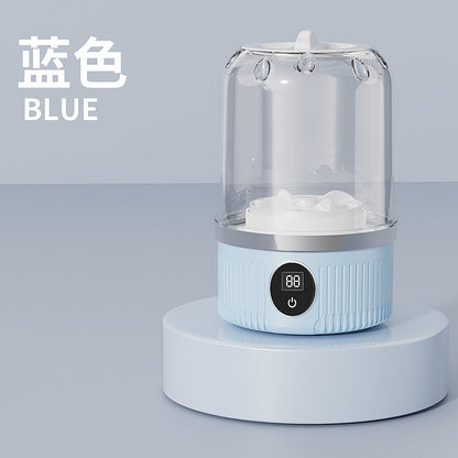 Velto Pure™ミニ洗濯機 バケツ式洗濯機【ワイヤレス充電】小型 ポータブル洗濯カップ 除菌機能付き 大容量 節水・節時間 便利収納 軽量静音 一人暮らしベビー服/下着/靴下など 簡単操作 省エネで経済的 自宅用 出張用 旅行用
